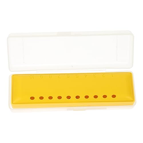 Toyvian Mundharmonika Kleines Musikinstrument Kinderharmonika Frühpädagogisches Musikspielzeug Für Anfänger Yellow von Toyvian