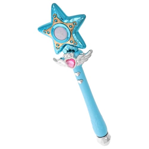 Toyvian Musik-zauberstab Feenstäbe Für Glühen Party Aufleuchten Spielzeugstäbe Für Mädchenspielzeug Zauberstäbe Dekoration Puppe Funkeln Lichterketten Plastik Sky-Blue von Toyvian