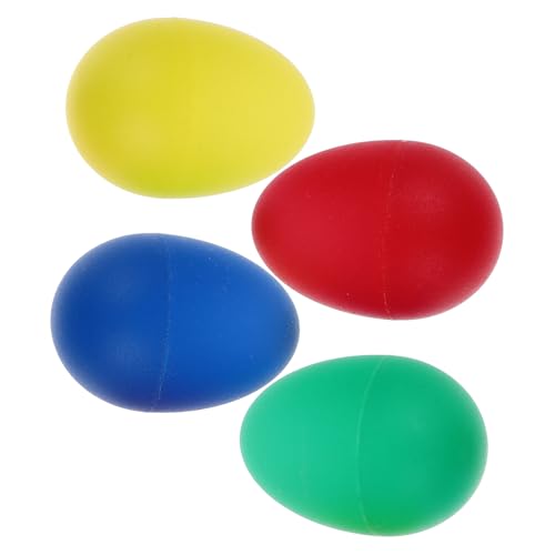 Toyvian Musikalische Eierschüttler Farben Kunststoff für Schulprojekte und Frühkindliche Rhythmusarbeit und Kreative Spiele von Toyvian