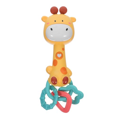 Toyvian Musikalische Rassel und Beißstab für Babys – Interaktives Giraffenspielzeug mit Lichtern und Geräuschen, Beißring für Neugeborene und Kleinkinder, ideal für unterwegs oder zu Hause, Gelb Toyvian Musikalische Rassel und Beißstab für Babys – Interaktives Giraffenspielzeug mit Lichtern und Geräuschen, Beißring für Neugeborene und Kleinkinder, ideal für unterwegs oder zu Hause, Gelb von Toyvian