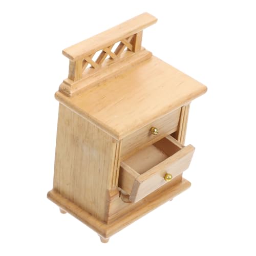 Toyvian Nachttisch Modell Miniatur Möblierung Klein Puppe Möbel Winzig Mini-vitrine Aus Holz Minischrank Für Mini-holzschrank Minischrank Zum Basteln Schrankmodell Khaki Hölzern Toyvian Nachttisch Modell Miniatur Möblierung Klein Puppe Möbel Winzig Mini-vitrine Aus Holz Minischrank Für Mini-holzschrank Minischrank Zum Basteln Schrankmodell Khaki Hölzern von Toyvian