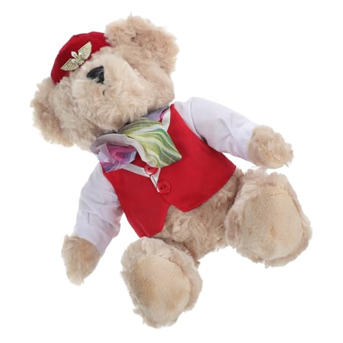 Toyvian Niedlicher Kleiner Bärenstofftier Weiches Plüschtier für Kleinkinder Dekorativer Airline Stewardess Bär für Rollenspiele und Vielseitig für Zuhause Toyvian Niedlicher Kleiner Bärenstofftier Weiches Plüschtier für Kleinkinder Dekorativer Airline Stewardess Bär für Rollenspiele und Vielseitig für Zuhause von Toyvian
