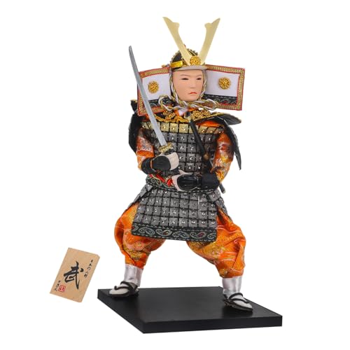 Toyvian Ninja Doll Vintage -Puppe Miniatur Ninja-Figur Für -Puppen-Krieger Dekorative -skulptur -Figur Desktop- Dekorative -Puppe Stoff von Toyvian