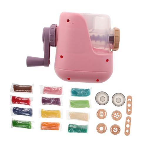 Toyvian Nudelmaschine DIY Knetextruder für Modelliermasse Kreatives Küchenspielzeug Farben und Formerkennung Pädagogisches Bastelset für Jungen und Mädchen von Toyvian