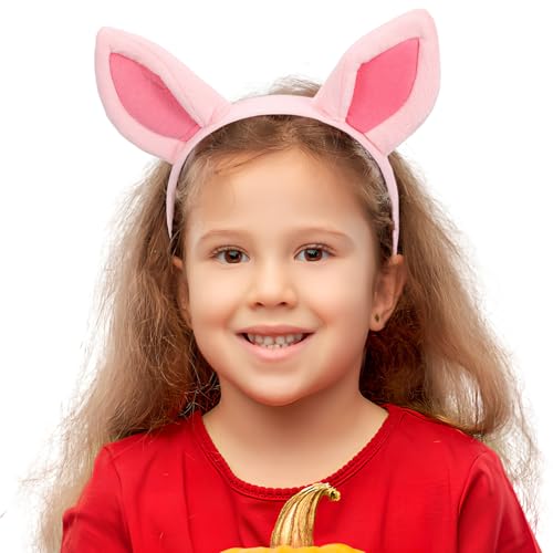 Toyvian Ohrstirnband, Halloween Tier-Cosplay Pink Welpen-Ohren Stirnband, Kostüm-Accessoire, Pink von Toyvian