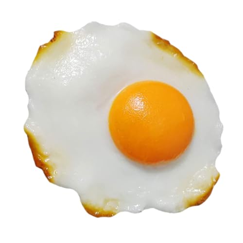 Toyvian Omelette-Modell für Dekoration für Küche Nachgemachte Eier für Dekoration Spielzeugei Brathähnchen Lebensmittel-Requisiten zur Präsentation PVC-Omelett Toyvian Omelette-Modell für Dekoration für Küche Nachgemachte Eier für Dekoration Spielzeugei Brathähnchen Lebensmittel-Requisiten zur Präsentation PVC-Omelett von Toyvian