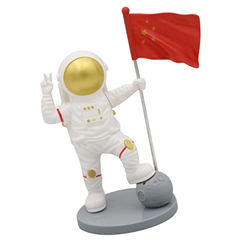 Toyvian Ornamente Tortendeko Einschulung Spielzeug Geschenke Mini-astronautenmodell Astronautendekor Für Kuchen Cartoon-astronaut Schmücken Astronauten-kuchendekor Plastik Karikatur Wagen von Toyvian