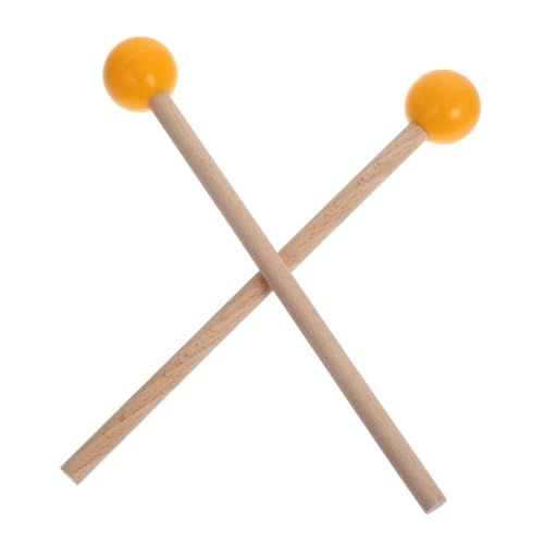 Toyvian Percussion Mallets mit Weichem Gummikopf und Holzgriff Vielseitige Schlägel für Xylophon Glockenspiel und Marimba Präziser und Flexible Spieltechnik von Toyvian
