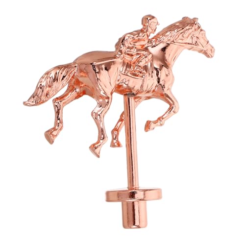 Toyvian Pferderennen-schachfigur Brettspielteile Teile Für Pferderennen-brettspiele Wettrennen Erwachsene Thematisiert Spielersatz-pferdefigur Stütze Requisiten Planke Legierung Rose Gold von Toyvian