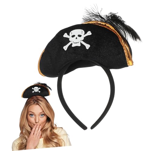 Toyvian Piraten-Stirnband, Cosplay-Zubehör, Totenkopf-Muster, Haarband für Halloween-Partys, Vlies-Piratenkostüm-Requisite für Erwachsene Toyvian Piraten-Stirnband, Cosplay-Zubehör, Totenkopf-Muster, Haarband für Halloween-Partys, Vlies-Piratenkostüm-Requisite für Erwachsene von Toyvian