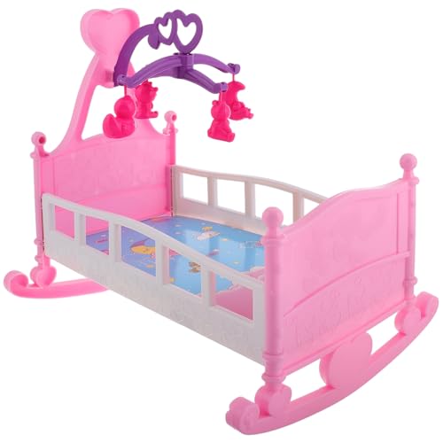 Toyvian Plastik Babypuppenbett Spielpuppe Cradle Rockige Babypuppe Crib Rosa Puppen Schwingbett Passt Puppen 12 Zoll Für Mini Möbelpuppen -Puppenzubehör Passt Toyvian Plastik Babypuppenbett Spielpuppe Cradle Rockige Babypuppe Crib Rosa Puppen Schwingbett Passt Puppen 12 Zoll Für Mini Möbelpuppen -Puppenzubehör Passt von Toyvian