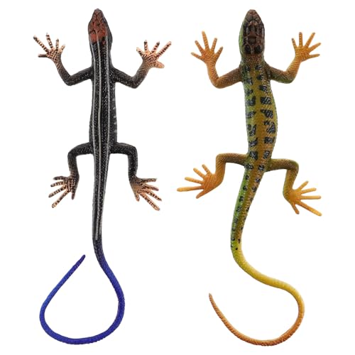 Toyvian Plastik-eidechsen-spielzeugmodelle: 2 Stück Realistische Künstliche Reptilien-eidechsen, Tierfiguren, Halloween-Dekoration, Gastgeschenke für Geburtstagspartys Toyvian Plastik-eidechsen-spielzeugmodelle: 2 Stück Realistische Künstliche Reptilien-eidechsen, Tierfiguren, Halloween-Dekoration, Gastgeschenke für Geburtstagspartys von Toyvian