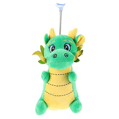 Toyvian Plüsch Drache mit Saugnapf und Aufhänger Chinesischer Stil Kuscheltier Drachen Gefülltes Stofftier als Glücksbringer für Frühlingfest Dekoratives Maskottchen von Toyvian