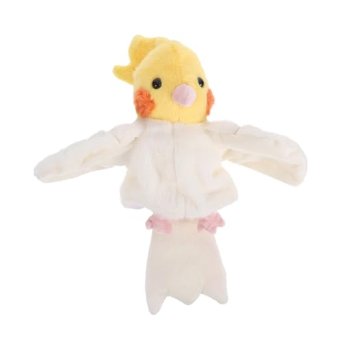 Toyvian Plüsch Papagei Handpuppe aus Weichem Realistische Vogel Kuscheltier für Bauchredner Tierhandpuppen für Rollenspiele und Sprachentwicklung von Toyvian