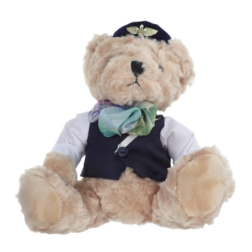 Toyvian Plüschbär Airline Stewardess Weiches Stofftier für Kreative Rollenspiele Süße Dekoration für Zuhause und Büro für Partys und Feiertage Toyvian Plüschbär Airline Stewardess Weiches Stofftier für Kreative Rollenspiele Süße Dekoration für Zuhause und Büro für Partys und Feiertage von Toyvian