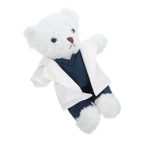 Toyvian Plüschbär Arztmotiv Weiches Kuscheltier mit Arztuniform als für Medizinstudenten Pflegepersonal Gesundheitsberufe Dekoration Toyvian Plüschbär Arztmotiv Weiches Kuscheltier mit Arztuniform als für Medizinstudenten Pflegepersonal Gesundheitsberufe Dekoration von Toyvian