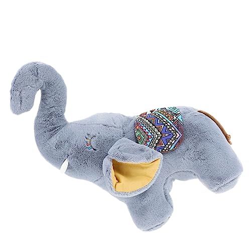 Toyvian Plüschpuppe Riesiger Elefant Stofftier Elefantenspielzeug Für Cartoon-tierspielzeug Riesiger Ausgestopfter Elefant Plüschgefüllter Plüschelefant Pp Baumwolle Grey von Toyvian