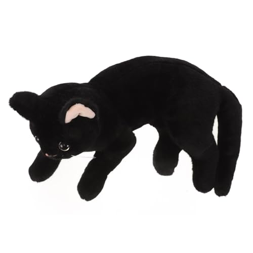 Toyvian Plüschtier Geburtstagsgeschenk für Realistische Plüschkatze realistische Schwarze ausgestopfte Katze Plüsch-Katzenspielzeug gewichtetes Stofftier Kuscheltier Schwarze Katze Toyvian Plüschtier Geburtstagsgeschenk für Realistische Plüschkatze realistische Schwarze ausgestopfte Katze Plüsch-Katzenspielzeug gewichtetes Stofftier Kuscheltier Schwarze Katze von Toyvian