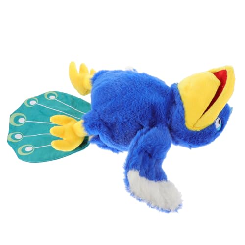 Toyvian Plüschtier Pfau Handpuppe Handspielzeug Lernspielzeug Kreative Tierfigur für Frühe Bildung und Interaktives Geschichtenerzählen von Toyvian
