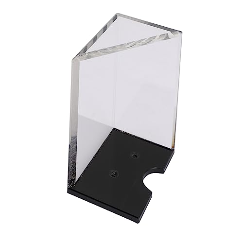 Toyvian Poker-Abfallbox Spiele Etiketten Anzeige Spender Geldbörse Korb kartenständer kartenaufsteller Pokerkartenbox Karten etuis karteikarten Halter Heimkarten Steht Karten Stehen Acryl von Toyvian