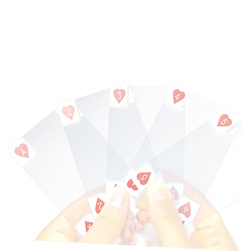Toyvian Einzigartiges PVC-plastikspielkarten-pokerkartendeck Für Spiele Im Freien Und Drinnen von Toyvian
