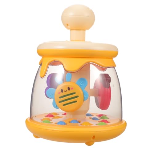 Toyvian Press und Spin Ball Insekten Montessori Lernspielzeug für Kleinkinder Fördert Feinmotorik Hand Augen Koordination und Frühe Entwicklung durch Drück und Drehbare Geeignet für Jungen von Toyvian