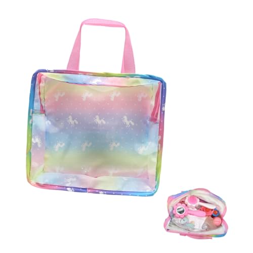 Puppe Einkaufstasche Tragbare Handtasche Aufbewahrungstasche Für Mädchen Kawaii-Tasche Tragetasche Reisepuppen-kleiderbeutel Puppenzubehörtasche Kind Stoff Veranstalter Handheld von Toyvian