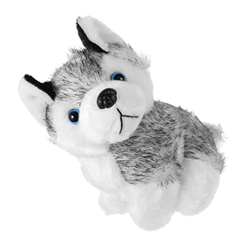 Toyvian Gefülltes Husky-hundespielzeug Plüschwelpe Realistisches Design Perfekt Als Heimdekoration von Toyvian