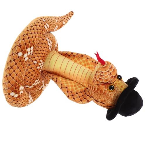 Toyvian -Puppe mit Zylinderhut Hund Tierspielzeug Pfoten Hase falsche Schlange Käfig plüschtiere plüsch Schlange Spielzeugschlange Plüschschlangenspielzeug Party-Schlange- Black Toyvian -Puppe mit Zylinderhut Hund Tierspielzeug Pfoten Hase falsche Schlange Käfig plüschtiere plüsch Schlange Spielzeugschlange Plüschschlangenspielzeug Party-Schlange- Black von Toyvian