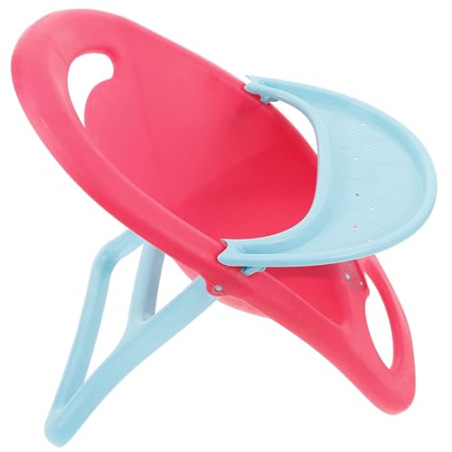 Toyvian Puppen-Esszimmerstuhl puppenmöbel puppenspielzeug Puppenstuhl für Verschiedene Puppengrößen Hochstuhl Puppen-Küchenmöbel Puppenfütterungsspielzeug winziger Stuhl Plastik von Toyvian