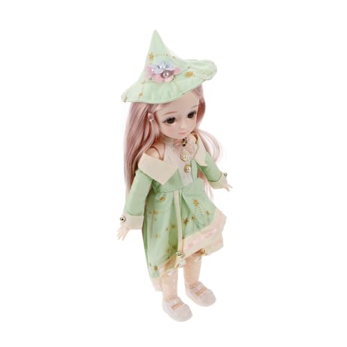 Toyvian Puppen Für Mädchen Süße Puppe Kugelgelenkpuppe Miniatur-schaufensterpuppen Prinzessin Puppe Puppenkleidung Perücke Puppe Amerikanische Puppe Bjd Anime-Puppe Samt von Toyvian