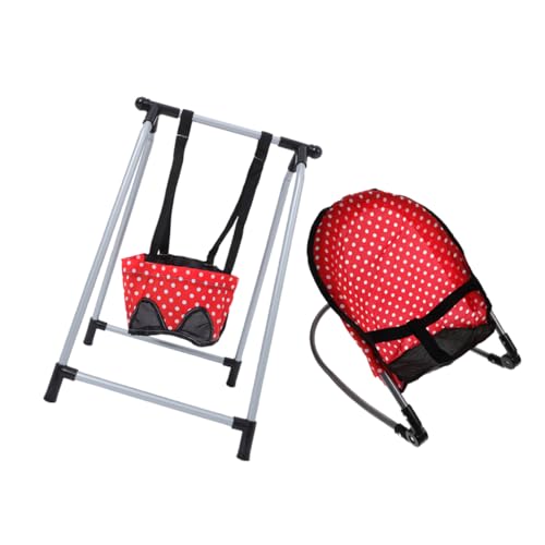 Toyvian Puppen Schaukelstuhl Und Schwinge Set Für Mädchen Puppenzubehör Spielset Mit Rotem Schaukelstuhl Und Roter Schwinge Langlebiger Metallrahmen Für Kreatives Spiel Toyvian Puppen Schaukelstuhl Und Schwinge Set Für Mädchen Puppenzubehör Spielset Mit Rotem Schaukelstuhl Und Roter Schwinge Langlebiger Metallrahmen Für Kreatives Spiel von Toyvian