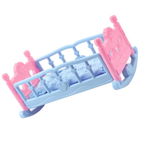 Toyvian Puppen-Shaker Mädchen Kinderbett Für Puppen Puppenbett Miniaturpuppenhaus Puppenhaus -Accessoire Puppenhausbett Zubehör Für Babypuppen Puppenhausmöbel Plastik Sky-Blue Toyvian Puppen-Shaker Mädchen Kinderbett Für Puppen Puppenbett Miniaturpuppenhaus Puppenhaus -Accessoire Puppenhausbett Zubehör Für Babypuppen Puppenhausmöbel Plastik Sky-Blue von Toyvian