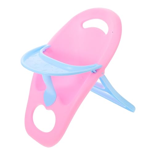Toyvian Puppen-esszimmerstuhl Zubehör Für Babypuppen Puppenhausmöbel Puppenhauszubehör Babypuppen-hochstuhl Puppenhochstuhl Hochstuhl Für Puppen Rosa Plastik von Toyvian