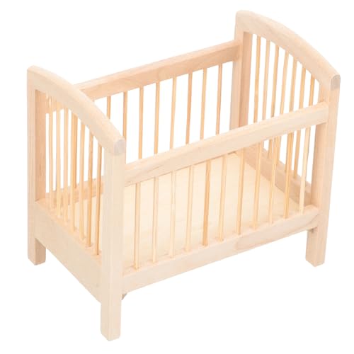 Toyvian Puppenbett Aus Holz Exquisites Möbelmodell Für Puppenhausdekoration Für Kinderzimmer Und Perfektes Für Besondere Anlässe Toyvian Puppenbett Aus Holz Exquisites Möbelmodell Für Puppenhausdekoration Für Kinderzimmer Und Perfektes Für Besondere Anlässe von Toyvian