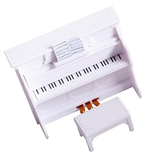 Toyvian Grand Piano Toy Puppenhaus Klavier Mini- Klavier Spielzeug Klavierornamente Kinderspielzeug- Set- Mini Aufrecht Dolls Houses von Toyvian
