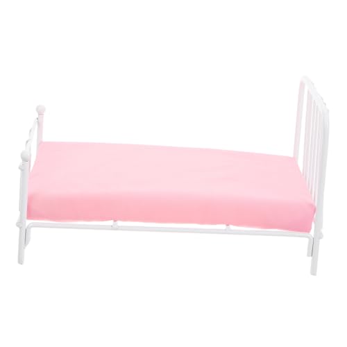 Toyvian Puppenhaus Metallbett Mit Matratze Maßstab Miniaturbett Für Puppenhaus Schlafzimmer Puppenhaus Möbel Zubehör Weißes Etagenbett Für Kleine Puppen Toyvian Puppenhaus Metallbett Mit Matratze Maßstab Miniaturbett Für Puppenhaus Schlafzimmer Puppenhaus Möbel Zubehör Weißes Etagenbett Für Kleine Puppen von Toyvian