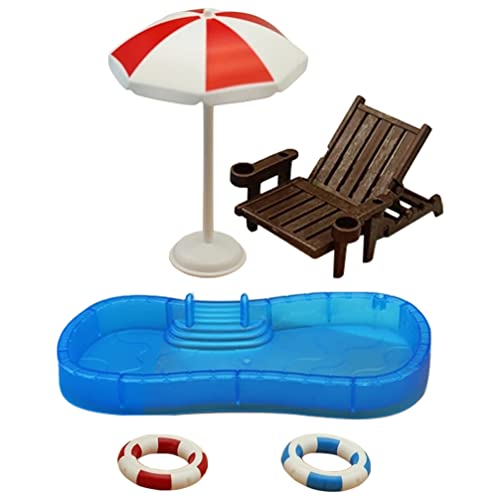 Toyvian Puppenhaus Mini Schwimmbad Miniatur Strandkorb Set Puppenhaus Dekorationen Sommer Zubehör Mini Möbel Spielzeug Geschenk FüR Strand Und Sommerdekoration Spielzeug Kinder Toyvian Puppenhaus Mini Schwimmbad Miniatur Strandkorb Set Puppenhaus Dekorationen Sommer Zubehör Mini Möbel Spielzeug Geschenk FüR Strand Und Sommerdekoration Spielzeug Kinder von Toyvian