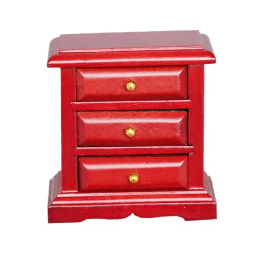 Toyvian Puppenhaus Seitenschrank für kinderspielzeug jucarii pentru copii Dekoration Schlafzimmer Heimdekoration Miniatur Schrankmodell Mini-Hausmöbel hölzern rot Toyvian Puppenhaus Seitenschrank für kinderspielzeug jucarii pentru copii Dekoration Schlafzimmer Heimdekoration Miniatur Schrankmodell Mini-Hausmöbel hölzern rot von Toyvian