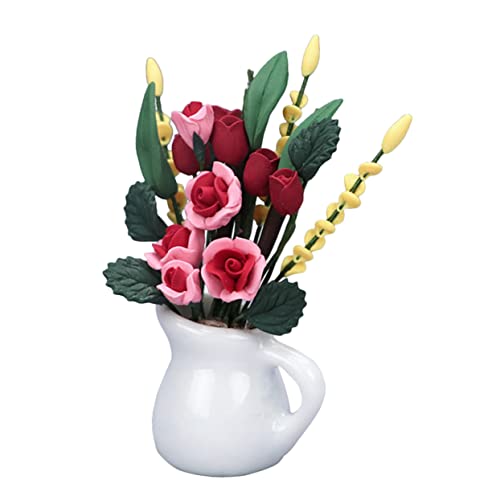 Toyvian Puppenhaus Zubehör Mit Rosenblumen Realistische Miniatur Deko Für DIY Puppenhäuser Und Möbel Für Kreative Spiel Szenarien Toyvian Puppenhaus Zubehör Mit Rosenblumen Realistische Miniatur Deko Für DIY Puppenhäuser Und Möbel Für Kreative Spiel Szenarien von Toyvian