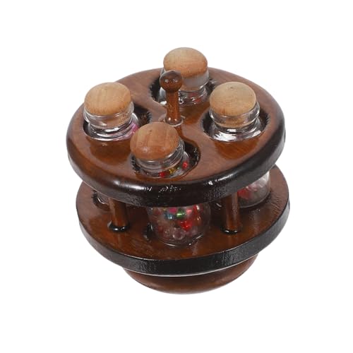 Toyvian Puppenhaus-küchenspielzeug Mini-puppenhausmöbel Mini-küchenmodellspielzeug Puppenstubenmöbel Küche Puppenhaus-miniaturküche Puppenstuben-küchenutensilien Dollhouse Kitchenware Holz von Toyvian