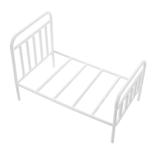 Toyvian Puppenhausbett Etagenbett Puppenkrippe Wiedergeborenes Puppenspielzeug Wiedergeborene Puppen Puppen Prinzessinnenspielzeug Puppenhaus Prinzessinnenpuppe Puppenwiege von Toyvian