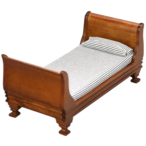 Toyvian Puppenhausbett Miniaturmöbel Mini-hausbett- Mini-schlafzimmermöbel Simulierte Bettdekoration Bettmodell Puppenhaus Mini Möbel Puppenhaus Zubehör Mini Möbelmodell Brown Stoff Toyvian Puppenhausbett Miniaturmöbel Mini-hausbett- Mini-schlafzimmermöbel Simulierte Bettdekoration Bettmodell Puppenhaus Mini Möbel Puppenhaus Zubehör Mini Möbelmodell Brown Stoff von Toyvian