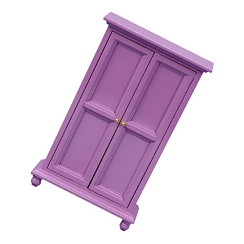 Toyvian Puppenhausdekoration Miniaturpuppen Bausätze Puppenschrank Schrankmodell Mini-Puppen Miniatur-hausbausatz Winzige Möbel Puppenhaus-bausatz Puppenkleidung Violett Holz Toyvian Puppenhausdekoration Miniaturpuppen Bausätze Puppenschrank Schrankmodell Mini-Puppen Miniatur-hausbausatz Winzige Möbel Puppenhaus-bausatz Puppenkleidung Violett Holz von Toyvian