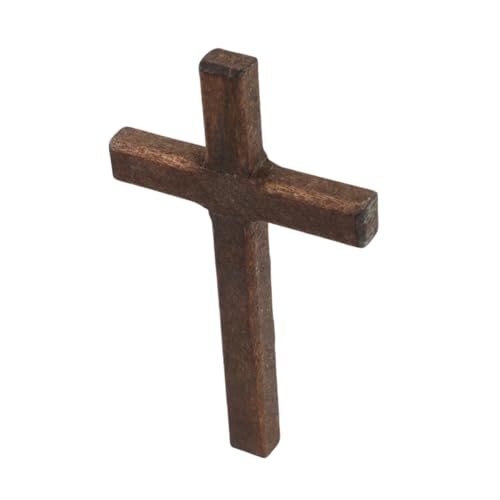 Toyvian Puppenhauskreuz kleines Bastelkreuz klappbarer Ständer kleines Kreuz Mini-Dekoration Sammlerspielzeug Weihnachts Dekoration kleines Holzkreuz Mini christliches Holzkreuz Dark Brown Toyvian Puppenhauskreuz kleines Bastelkreuz klappbarer Ständer kleines Kreuz Mini-Dekoration Sammlerspielzeug Weihnachts Dekoration kleines Holzkreuz Mini christliches Holzkreuz Dark Brown von Toyvian