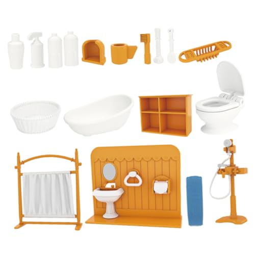 Toyvian 1 Set Puppenhaus Badezimmer öbel Set Miniatur Zubehör Für Badezimmer Badewanne Toilette Und Waschbecken Für Kreatives Rollenspiel Toyvian 1 Set Puppenhaus Badezimmer öbel Set Miniatur Zubehör Für Badezimmer Badewanne Toilette Und Waschbecken Für Kreatives Rollenspiel von Toyvian