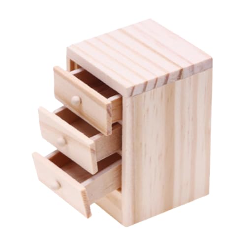 Toyvian Nachttisch Aus Holz Miniatur-puppenhausmöbel Mini-aufbewahrungsschrank Maßstab 1:12 Miniatur-schlafzimmerdekor Toyvian Nachttisch Aus Holz Miniatur-puppenhausmöbel Mini-aufbewahrungsschrank Maßstab 1:12 Miniatur-schlafzimmerdekor von Toyvian