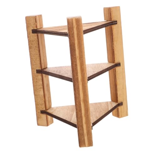 Toyvian Detaillierte Mini-puppenhausmöbel Bücherregal Und Küchenset Aus Holz Für Jungen Und Mädchen Toyvian Detaillierte Mini-puppenhausmöbel Bücherregal Und Küchenset Aus Holz Für Jungen Und Mädchen von Toyvian