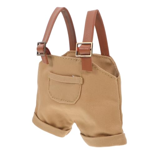 Toyvian 17cm Latzhose Für Puppen: Puppenoverall Mini-Overall, Puppenkleidung Aus Plüsch Overall Für Puppen Austauschbare Puppenkleidung Kuschelfiguren Ankleidezubehör Kleidung Für Kleintiere von Toyvian
