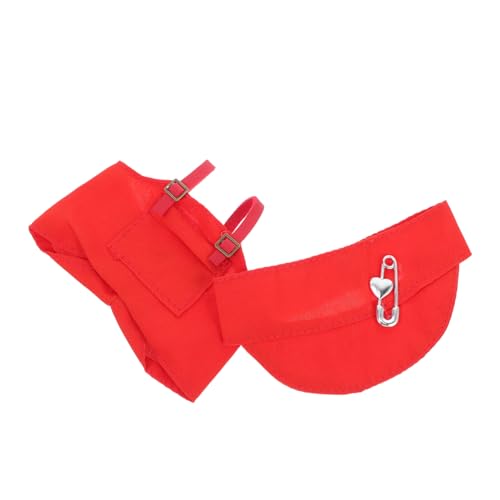 Toyvian Puppenkleidung Rot Outfit mit Hosenträgern und Hut Einfach Ausziehbar Fördert Kreatives Rollenspiel für Passend für Doll Accessories Toyvian Puppenkleidung Rot Outfit mit Hosenträgern und Hut Einfach Ausziehbar Fördert Kreatives Rollenspiel für Passend für Doll Accessories von Toyvian